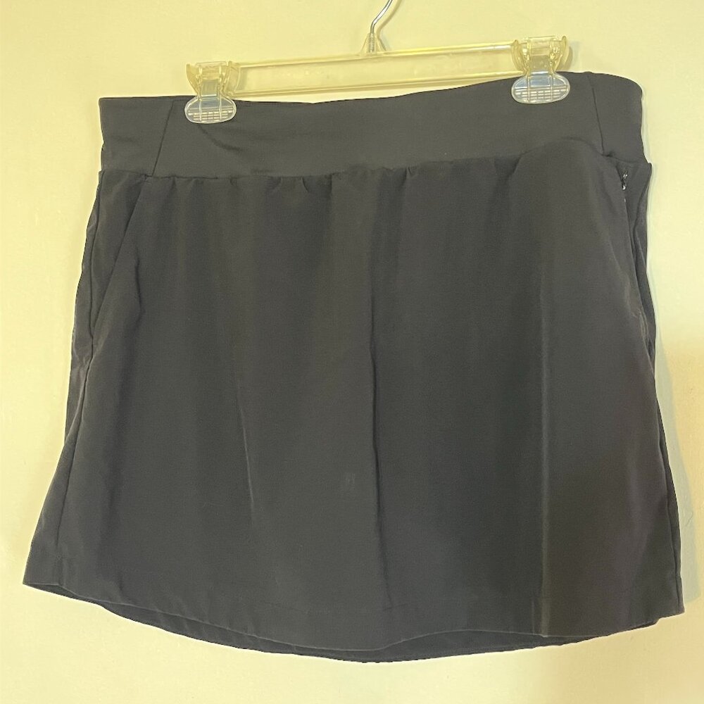 Stylus Bla Womens Pull On Skort L with Zip Pockets‎ Y